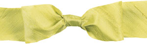 Celery Dupioni silk ribbon Midori brand bias cut made in India