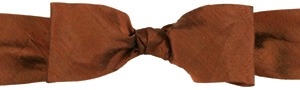 Dupioni silk ribbon Midori brand bias cut made in India Antique Copper