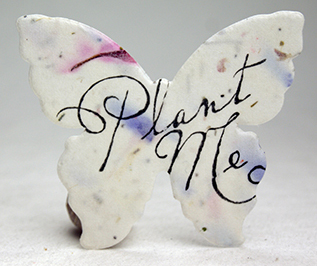 plant me butterfly seed paper