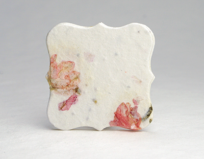 square seed paper tags